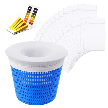 Носки для Скиммера бассейна Упаковка из 24 Фильтрующих сеток для Скиммера Многоразового использования для Корзины для Скиммера, Сетки для Скиммера для бассейна, Скиммера