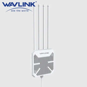 WAVLINK Профессиональная АНТЕННА Дальнего Действия, мощный наружный маршрутизатор WiFi 6 AX1800, двухдиапазонный 2,4 ГГц 5 ГГц, Водонепроницаемая беспроводная точка доступа