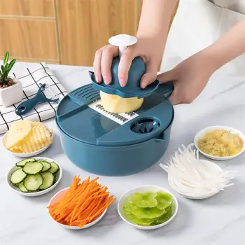 Многофункциональная посуда для салата Измельчитель овощей Морковь Картофель Ручной Измельчитель Кухонные Инструменты для приготовления овощей